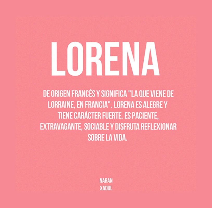 Significado del nombre Lorena