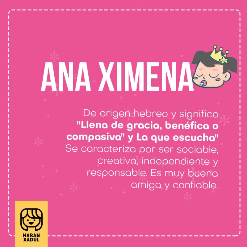 Significado de Ana Ximena