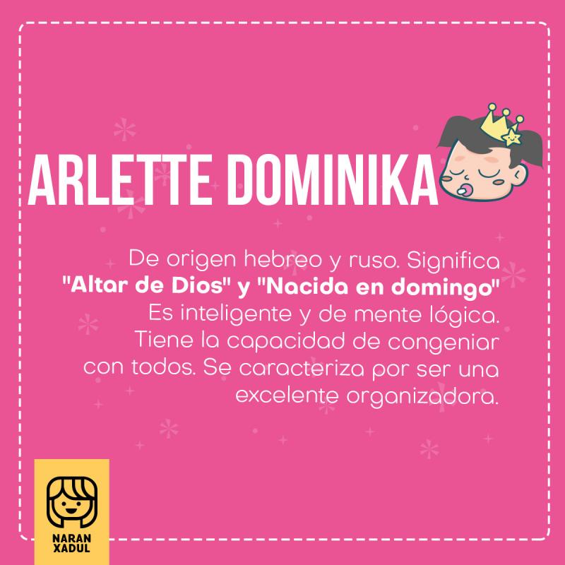 Significado de Arlette Dominika