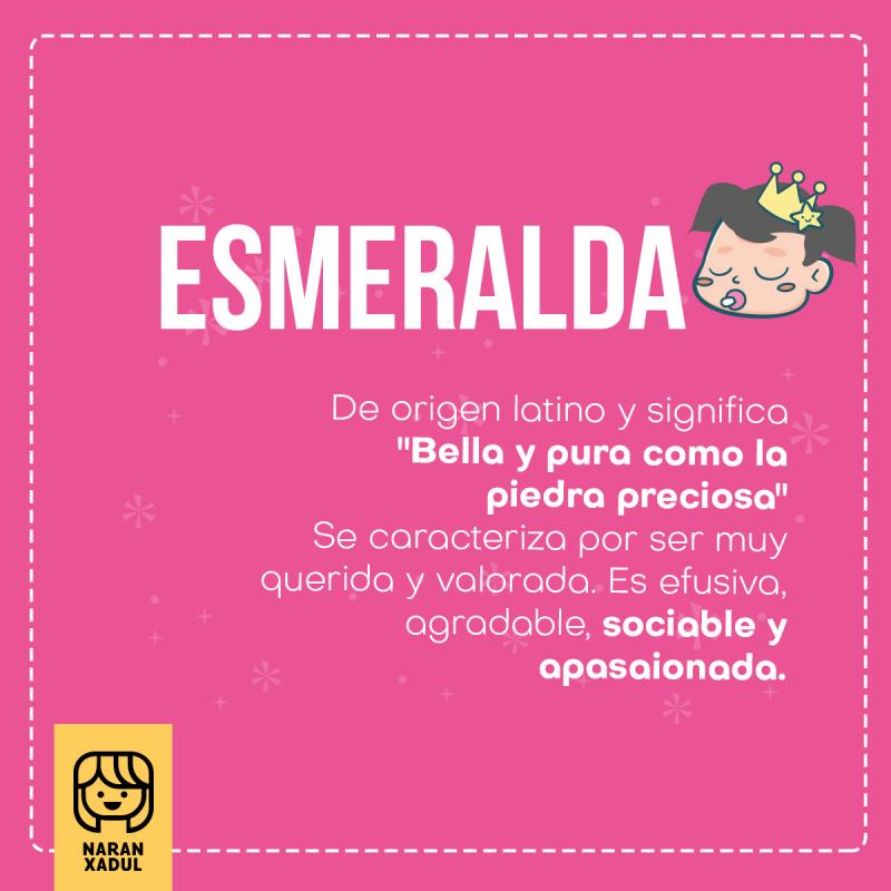 Significado del nombre Esmeralda