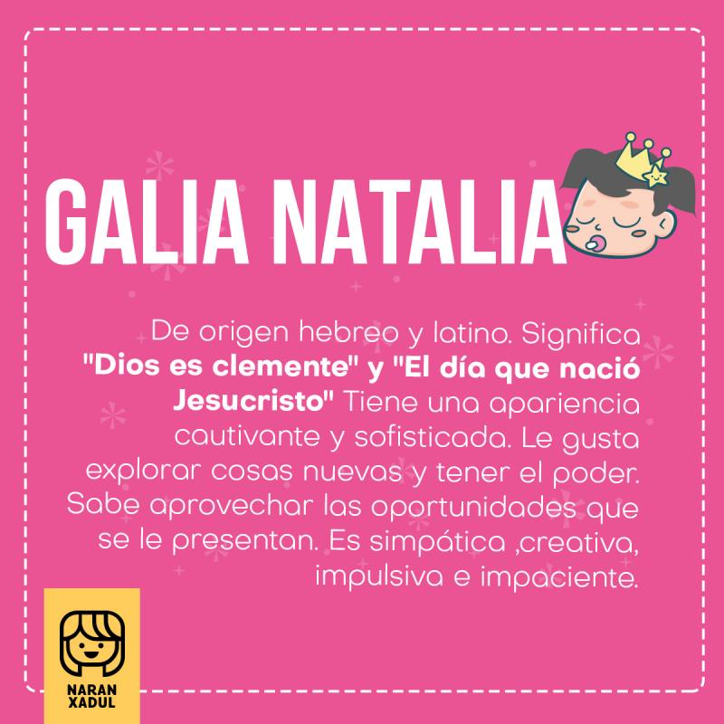 Significado de Galia Natalia
