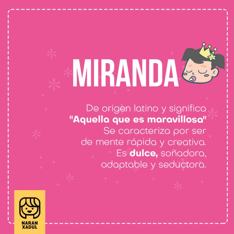 Significado del nombre Miranda