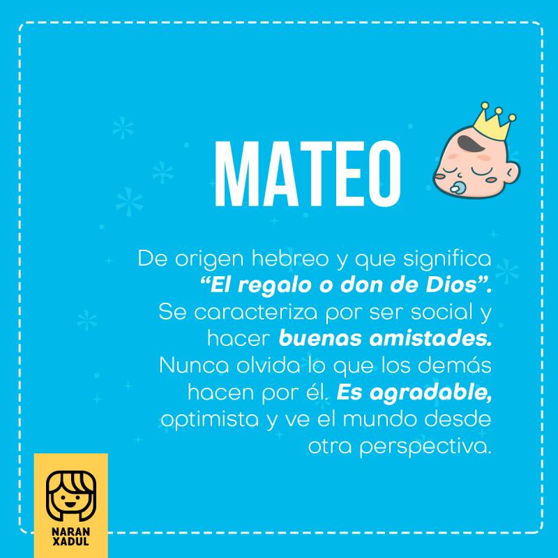 Significado del nombre Mateo