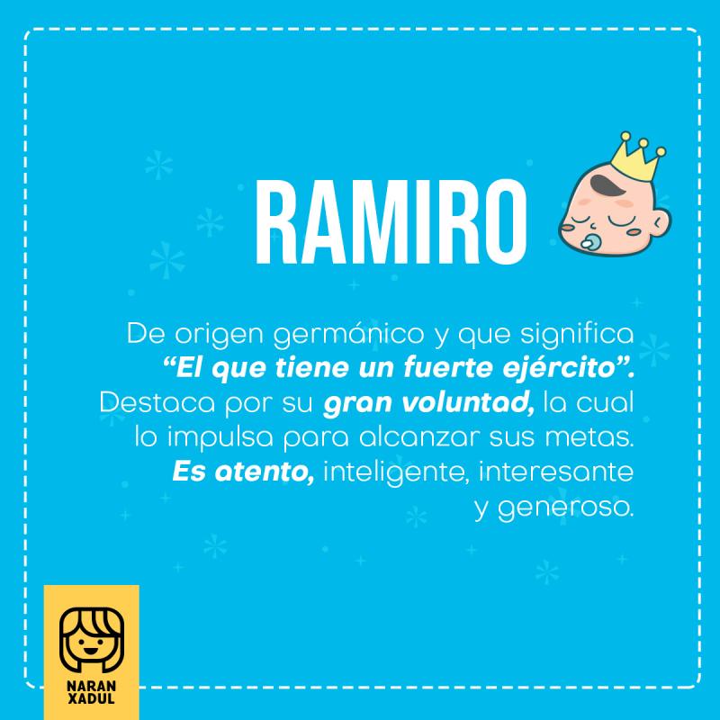 Significado del nombre Ramiro