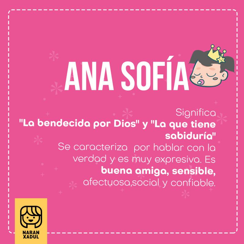 Significado Del Nombre Ana Sofia