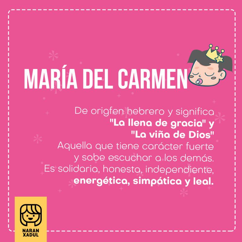 Significado de María del Carmen