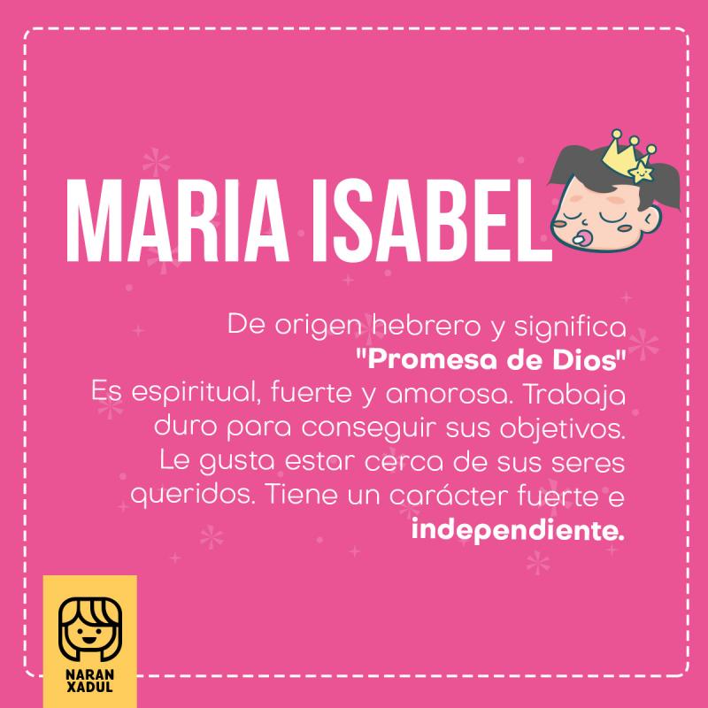 Significado de Maria Isabel