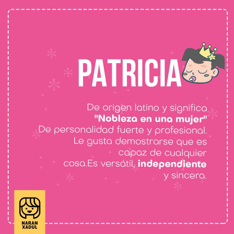 Patricia Significado Del Nombre Patricia My XXX Hot Girl