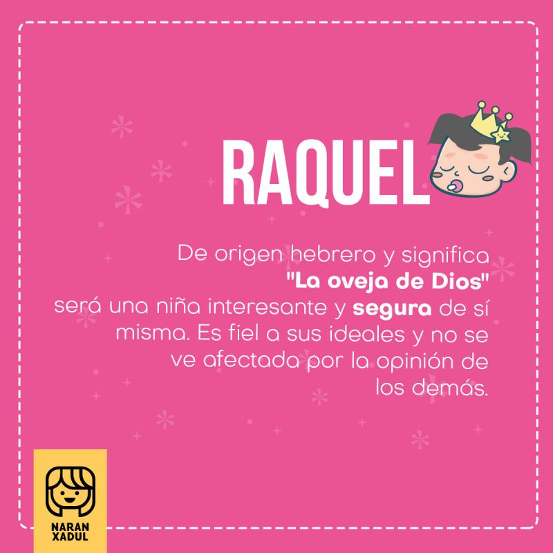 Significado del nombre Raquel Significado del nombre Raquel