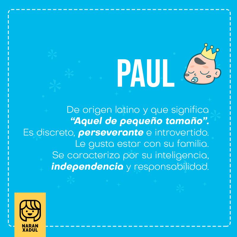 Significado del nombre Paul
