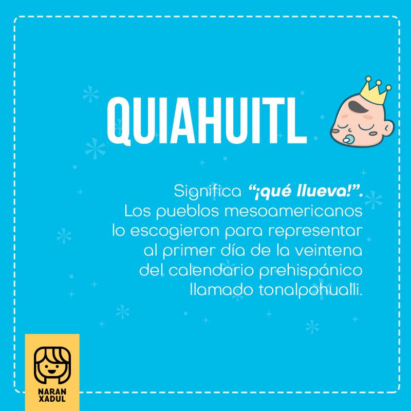 Significado de Quiahuitl