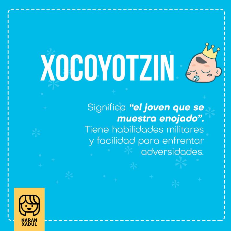 Xocoyotzin, significado de Xocoyotzin 