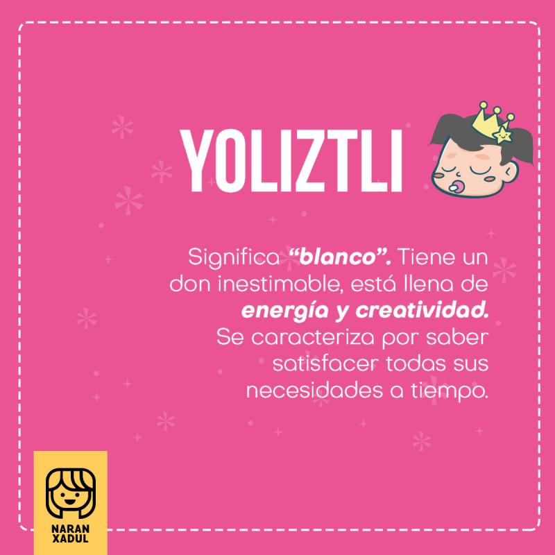 Yoliztli, significado de Yoliztli 