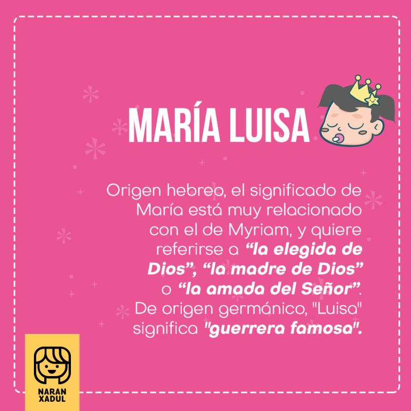 Significado de María Luisa