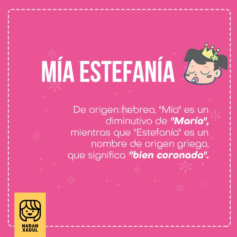 Significado de Mía Estefanía