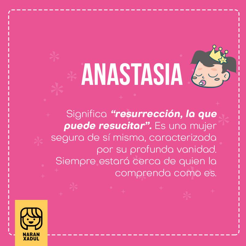 Significado del nombre Anastasia