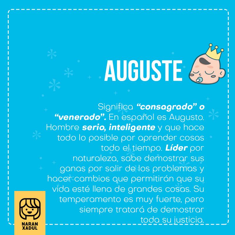 Significado de Auguste