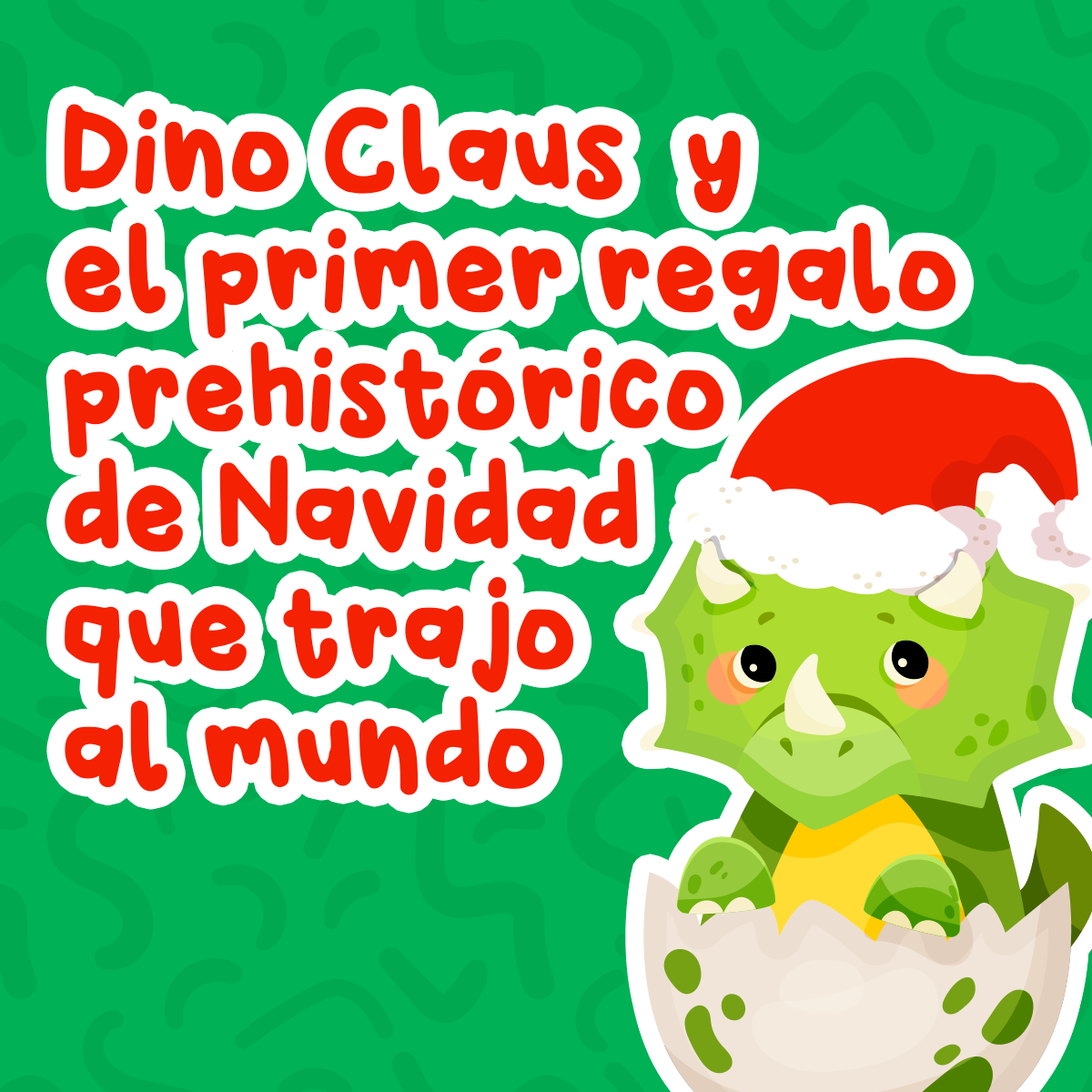 Este cuento trata sobre una familia en la prehistoria y el primer regalo de Navidad que recibieron por parte de Dino Claus