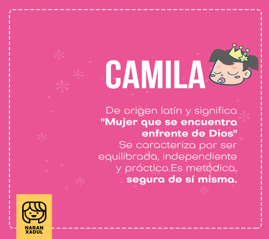 significado de camila