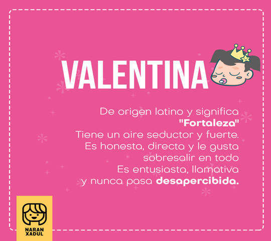 significado de valentina