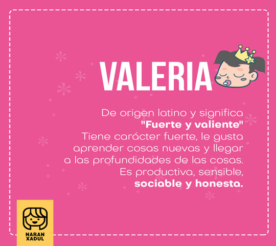 significado de valeria