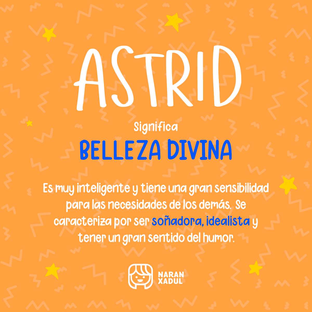 Significado do nome Astrid - Dicionário de Nomes Próprios