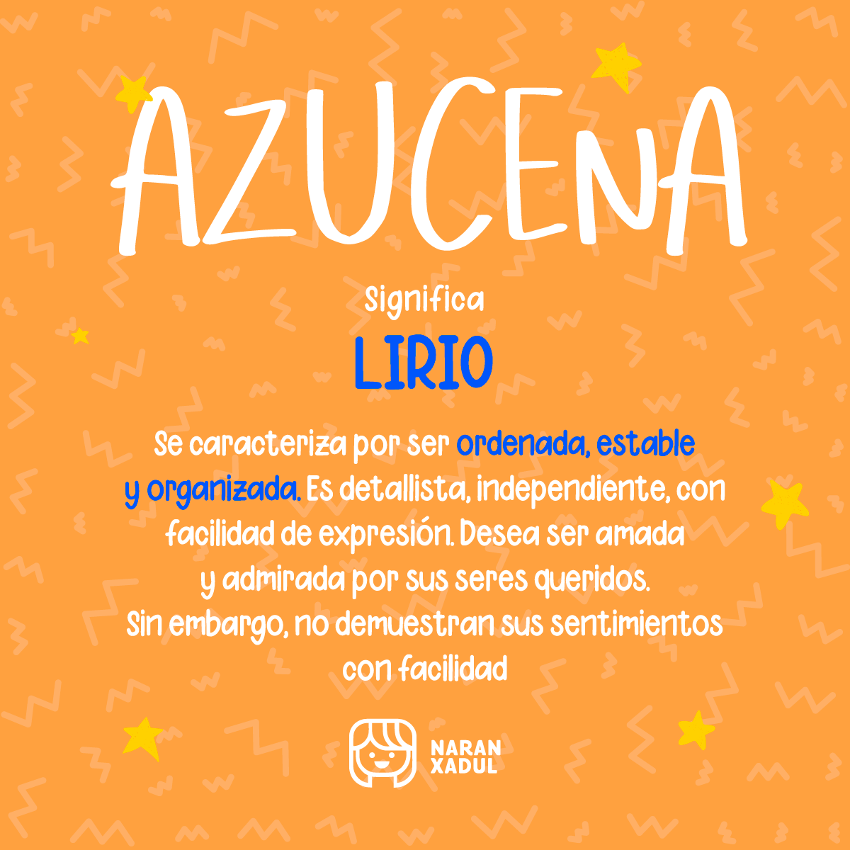 Significado del nombre Azucena