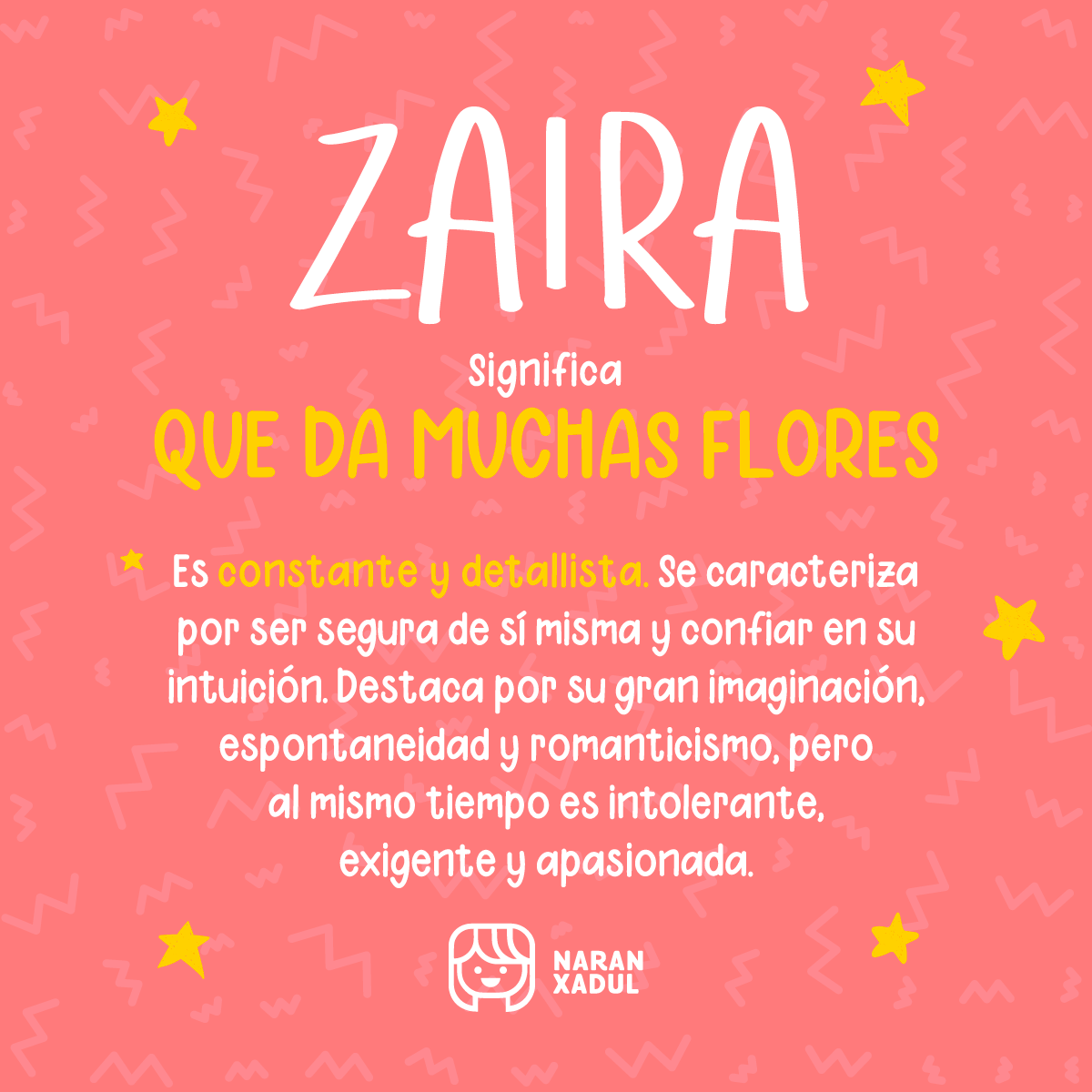 zaira, nombre de niña, nombres modernos