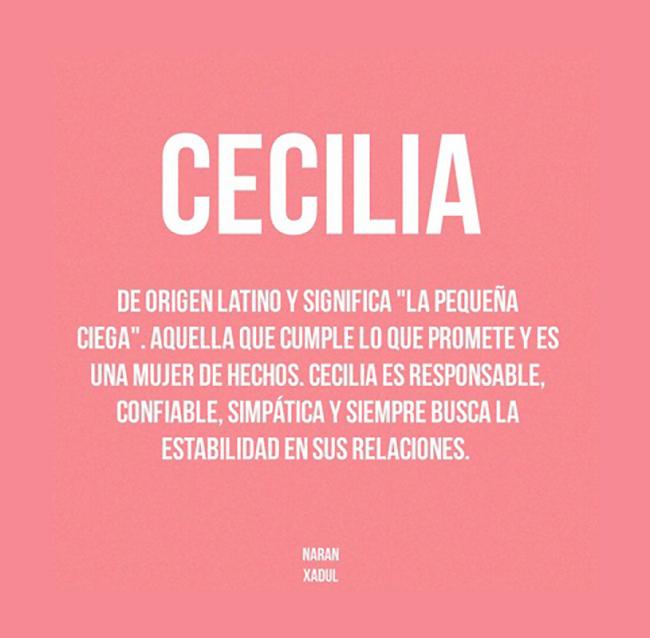 Significado del nombre Cecilia