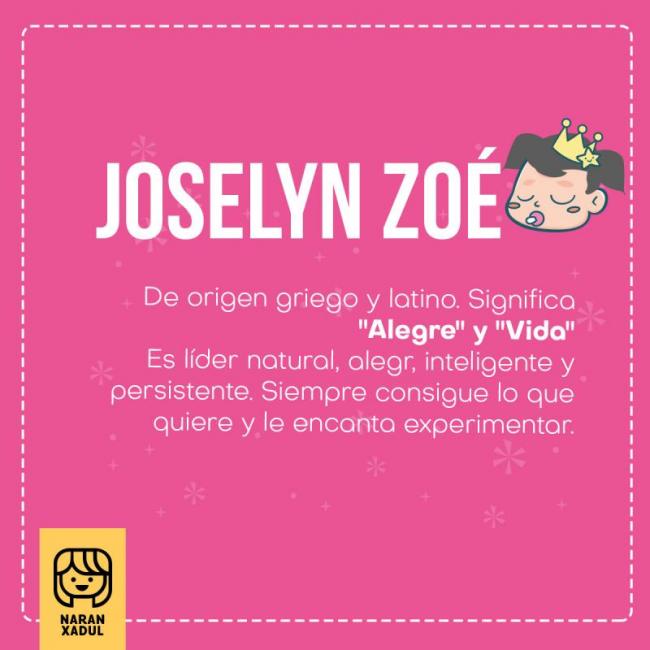 Significado del nombre Joselyn Zoé Significado del nombre Joselyn Zoé