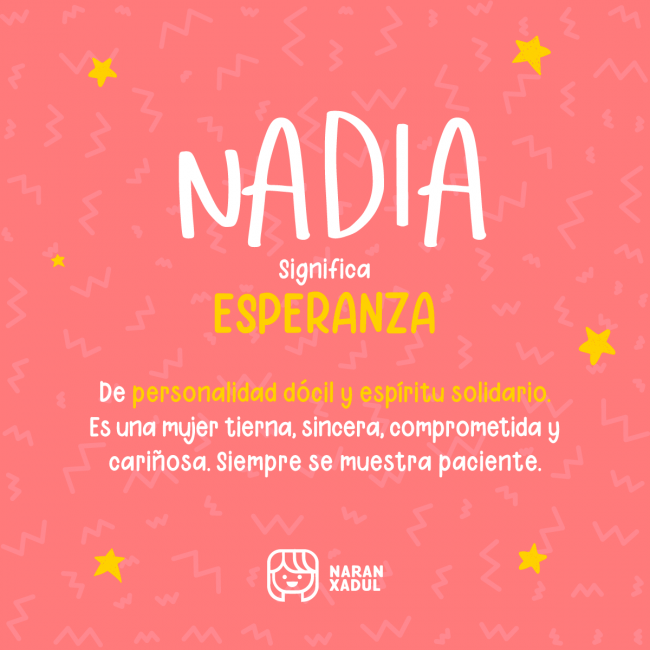 Significado del nombre Nadia