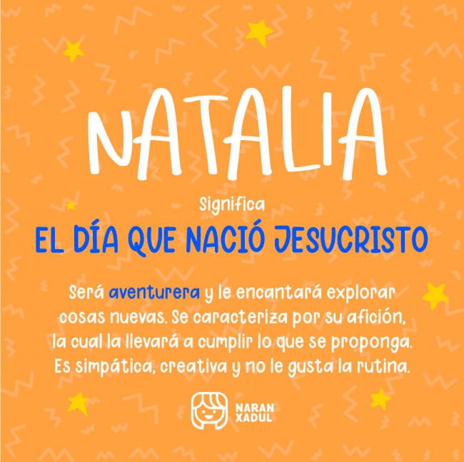 Significado del nombre Natalia