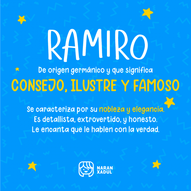 Significado del nombre Ramiro