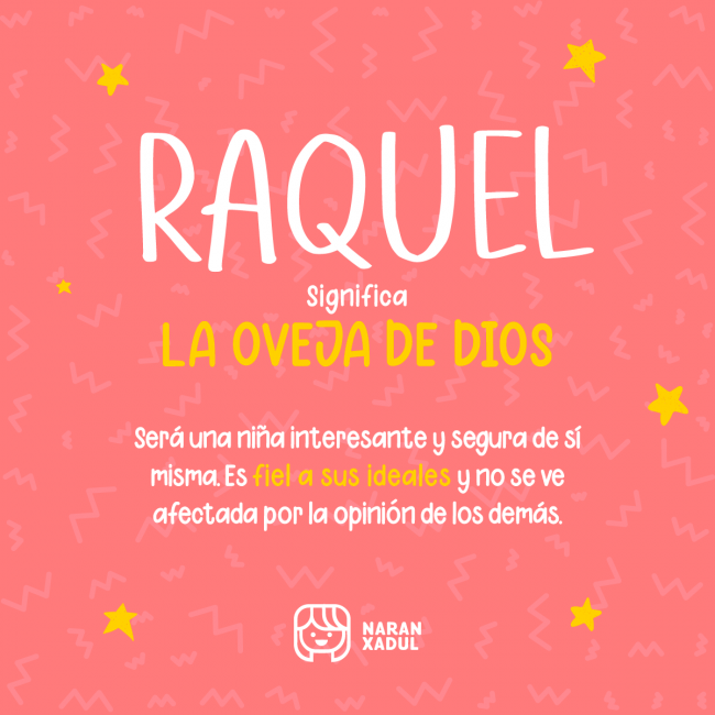 Significado del nombre Raquel Significado del nombre Raquel